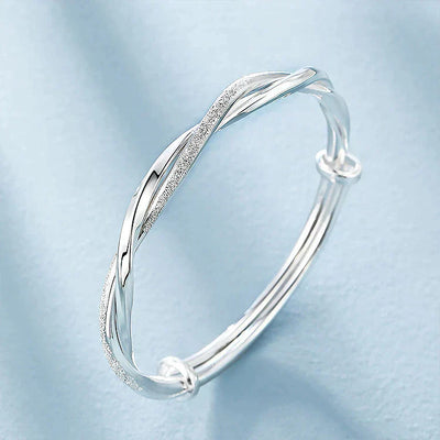 Vlecht armband van zilver