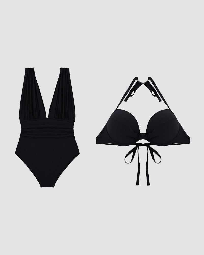 Kaïsia – Shapeend badpak met V-hals