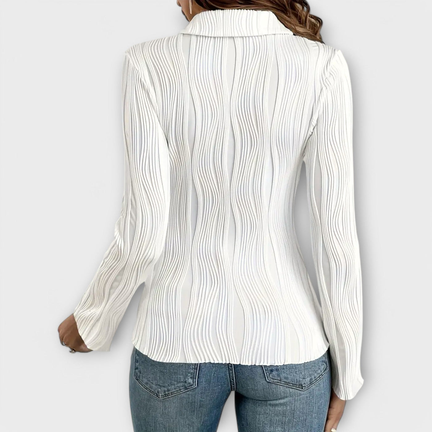 Natalie – blouse met lange mouwen