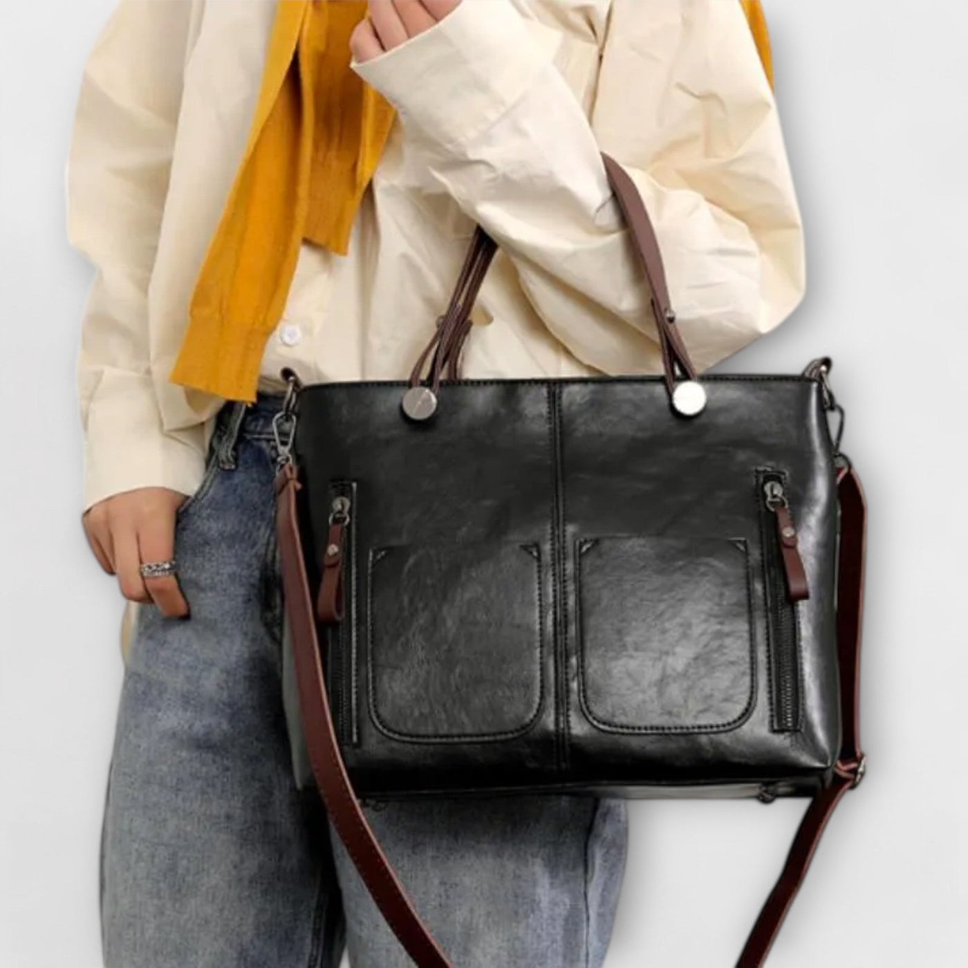 Vivi - Moderne leren tas