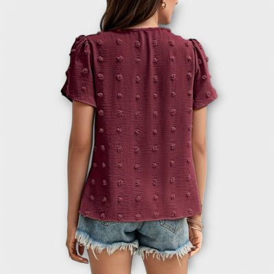 Charlotte – De perfecte polka-dot blouse
