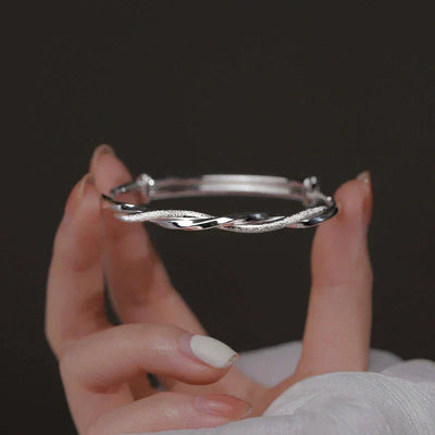 Vlecht armband van zilver