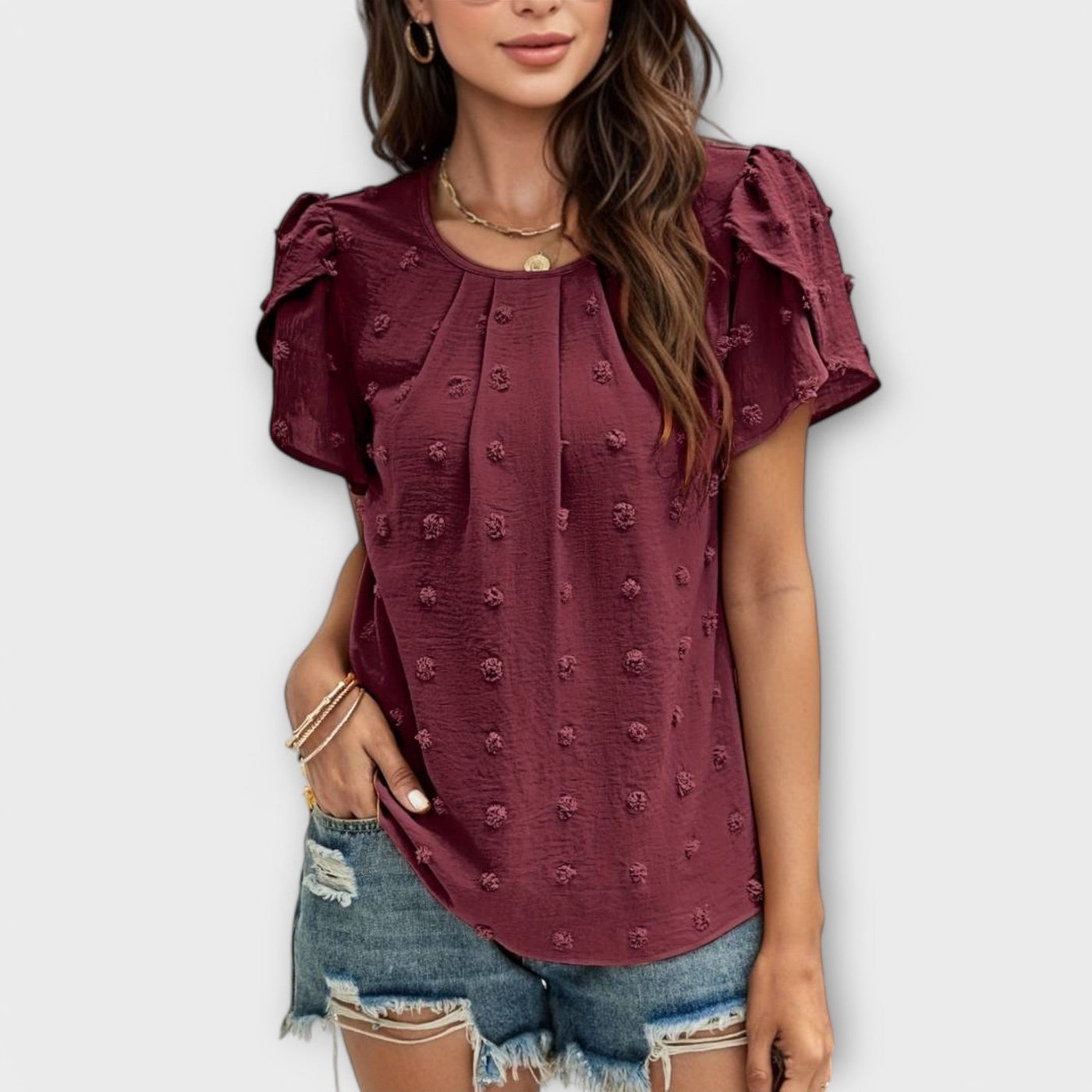 Charlotte – De perfecte polka-dot blouse