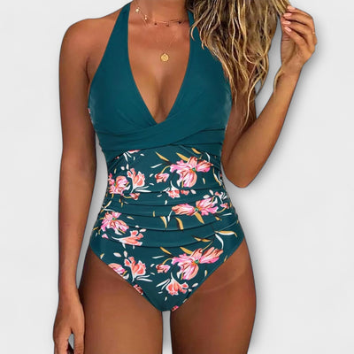 Florence - Elegant damesbadpak met V-hals