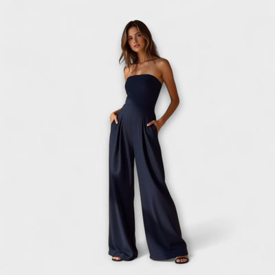 Lykka – Elegante strapless jumpsuit