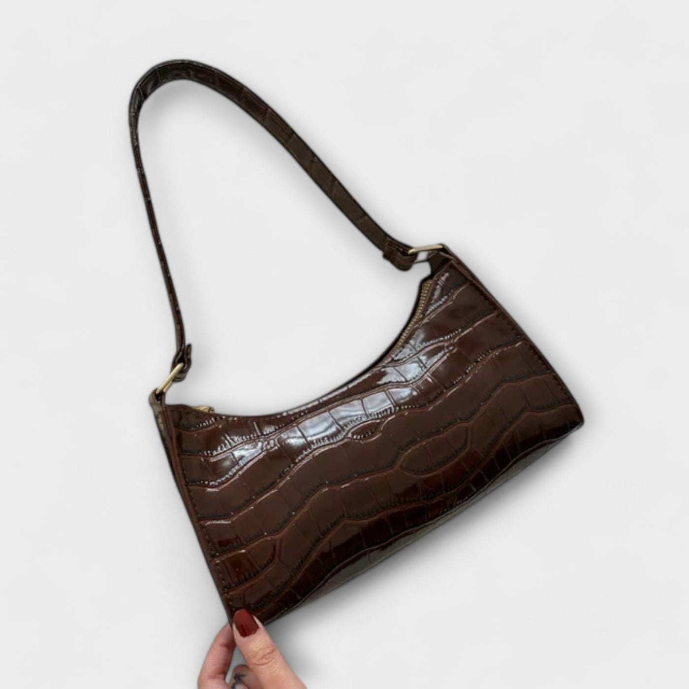 Vivi – Glanzende leren tas