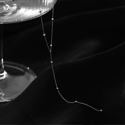 Minimalistische zilveren ketting