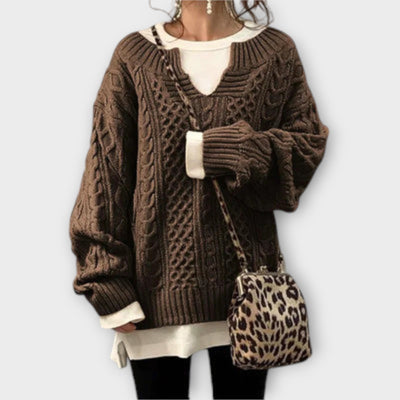 Laura - Oversized kabeltrui