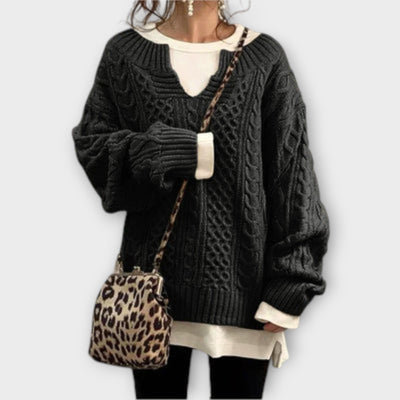 Laura - Oversized kabeltrui