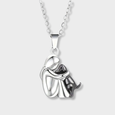 Halsketting met hond hanger