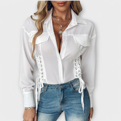 Natalie – blouse met lange mouwen