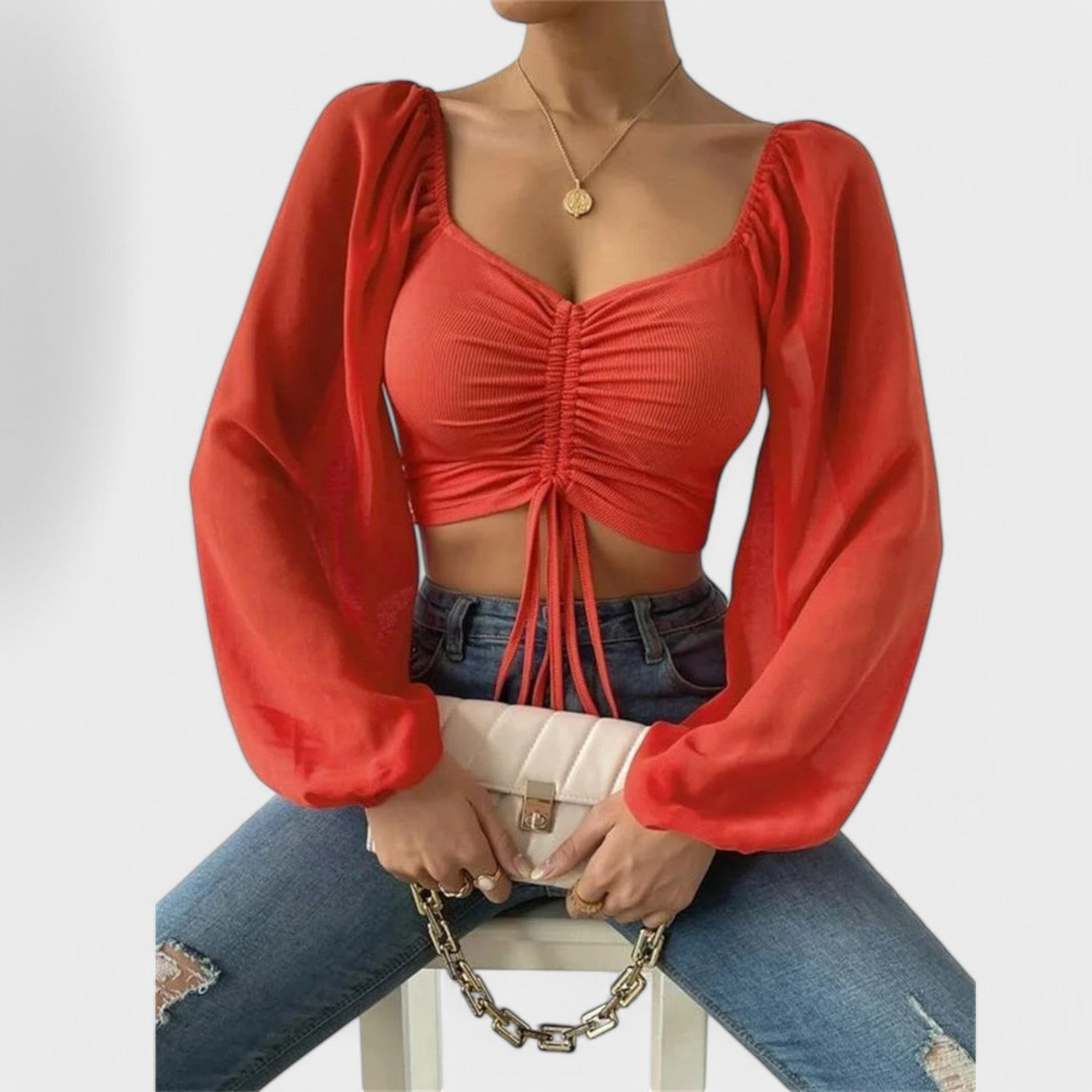 Jacqueline – veelzijdige avondblouse