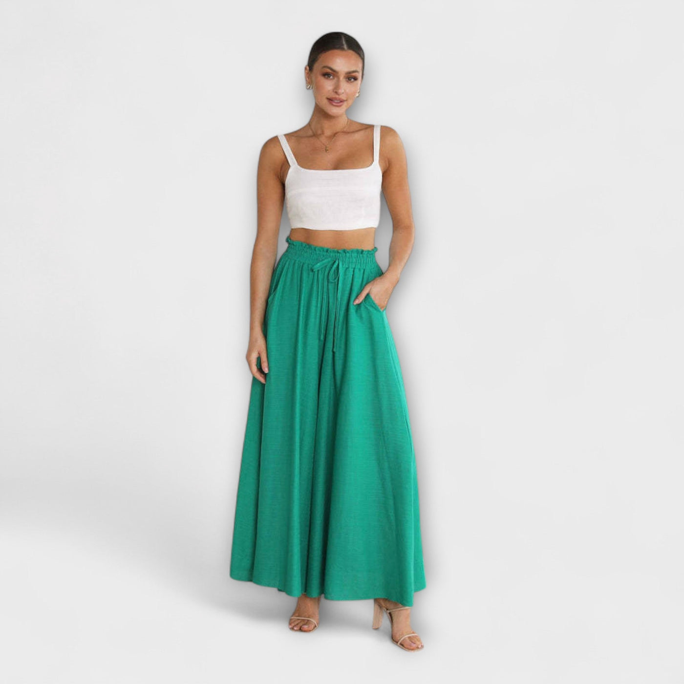 Odette - Comfortabele geplooide broek