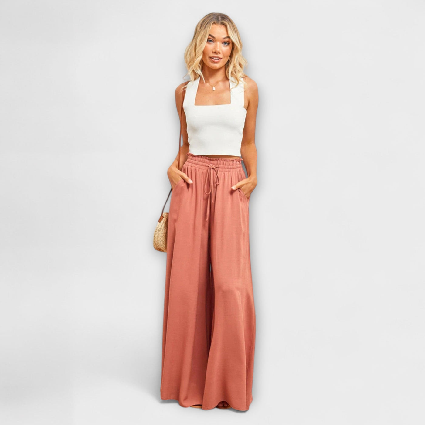 Odette - Comfortabele geplooide broek