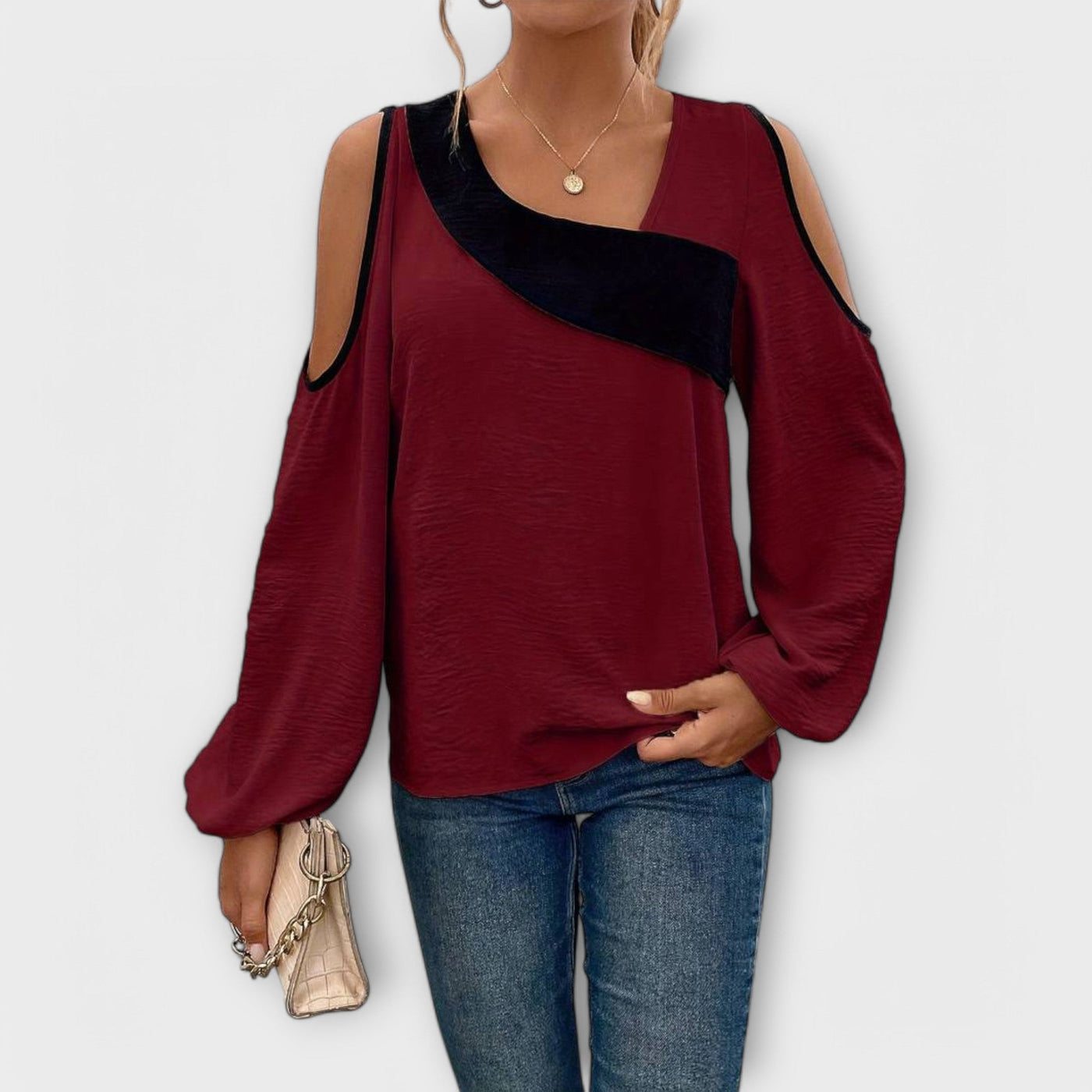 Scarlett – blouse met vierkante halslijn